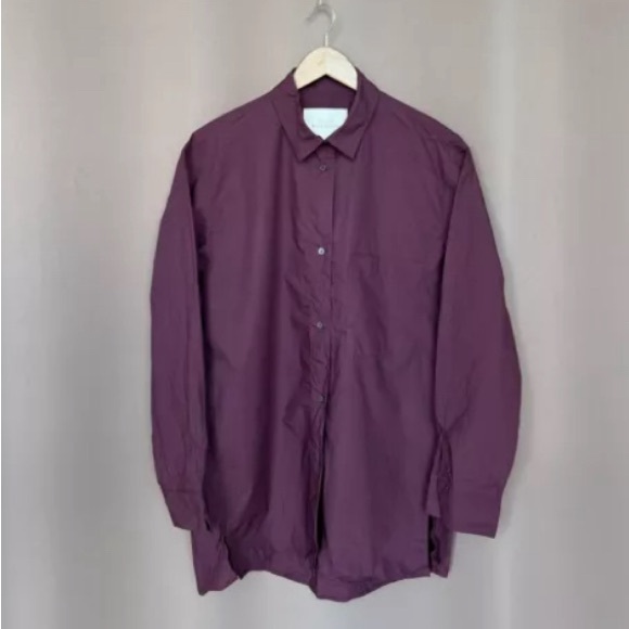 Studio Nicholson Wirth shirt in Oxblood - Picture 2 of 3